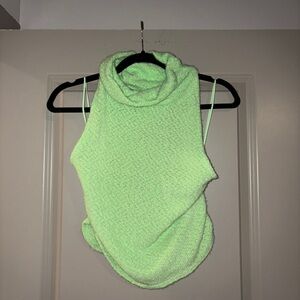 FP Movement by Free People Neon Green Cowl Neck Sweater